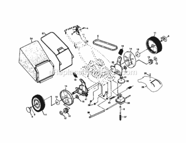 Page B Diagram and Parts List for 917378210  Craftsman Lawn Mower