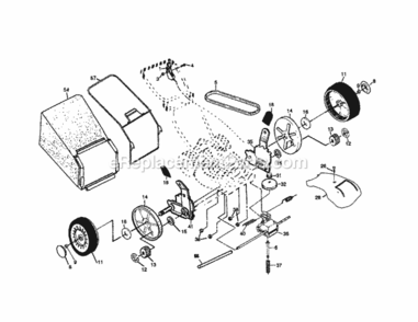 Page B Diagram and Parts List for 917378211  Craftsman Lawn Mower