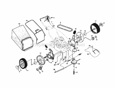 Page B Diagram and Parts List for 917378212  Craftsman Lawn Mower