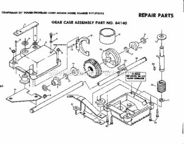 Part Location Diagram of 83473 Craftsman Adjustment Bracket Assembly