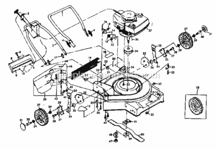 Page A Diagram and Parts List for 917378240  Craftsman Lawn Tractor