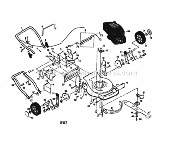 Page A Diagram and Parts List for 917378311  Craftsman Lawn Mower
