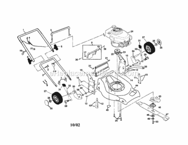 Page A Diagram and Parts List for 917378342  Craftsman Lawn Mower