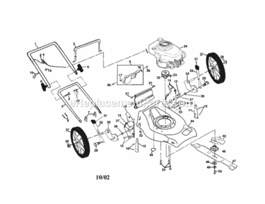 Page A Diagram and Parts List for 917378352  Craftsman Lawn Mower