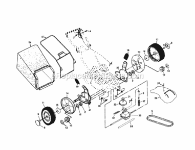 Page B Diagram and Parts List for 917378380  Craftsman Lawn Mower