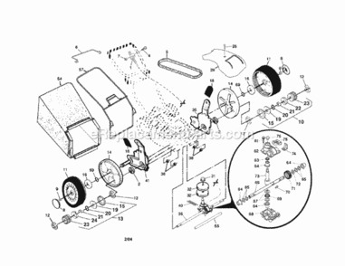 Page B Diagram and Parts List for 917378400  Craftsman Lawn Tractor