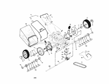 Page B Diagram and Parts List for 917378402  Craftsman Lawn Tractor