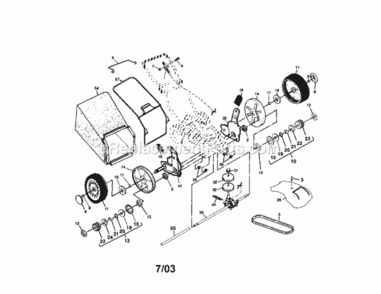 Page B Diagram and Parts List for 917378403  Craftsman Lawn Tractor