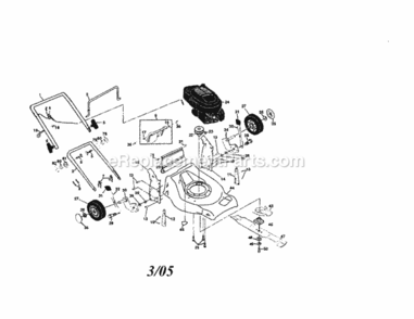 Page A Diagram and Parts List for 917378411  Craftsman Lawn Mower