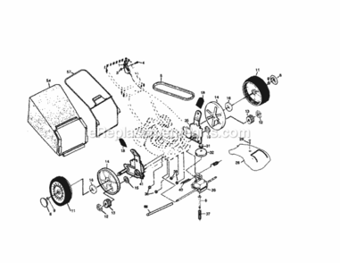 Page B Diagram and Parts List for 917378430  Craftsman Lawn Mower