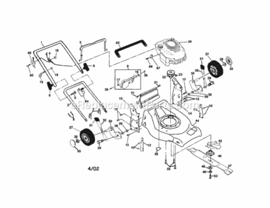 Page A Diagram and Parts List for 917378441  Craftsman Lawn Mower
