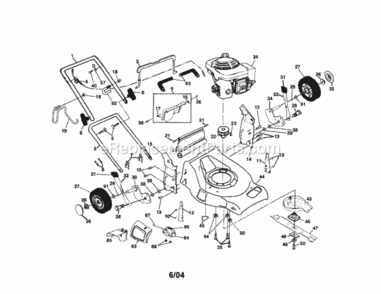Page A Diagram and Parts List for 917378501  Craftsman Lawn Tractor