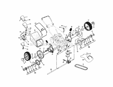 Page B Diagram and Parts List for 917378520  Craftsman Lawn Mower