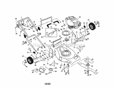 Page A Diagram and Parts List for 917378531  Craftsman Lawn Mower