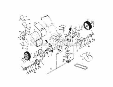 Page B Diagram and Parts List for 917378531  Craftsman Lawn Mower