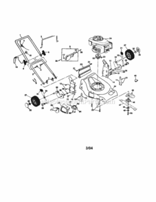 Page A Diagram and Parts List for 917378550  Craftsman Lawn Mower