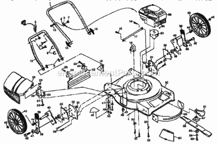 Page A Diagram and Parts List for 917378570  Craftsman Lawn Mower