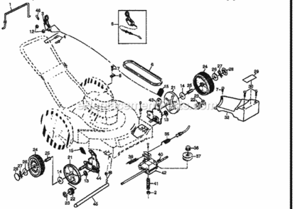 Page B Diagram and Parts List for 917378571  Craftsman Lawn Mower