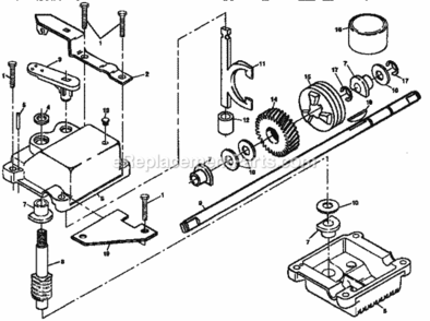 Page C Diagram and Parts List for 917378590  Craftsman Lawn Mower