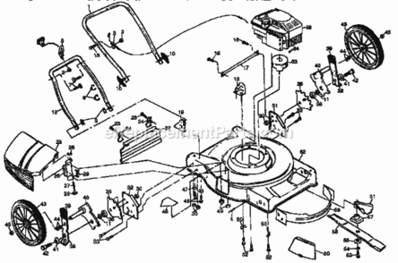 Part Location Diagram of 142858 Craftsman Manual