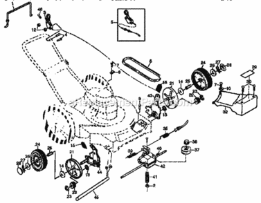 Page B Diagram and Parts List for 917378591  Craftsman Lawn Mower
