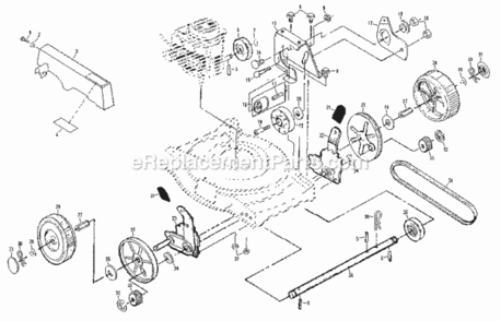Page B Diagram and Parts List for 917378601  Craftsman Lawn Mower