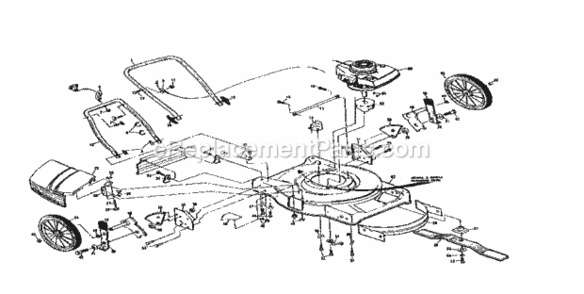 Page A Diagram and Parts List for 917378630  Craftsman Lawn Mower
