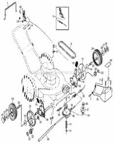 Page C Diagram and Parts List for 917378632  Craftsman Lawn Mower