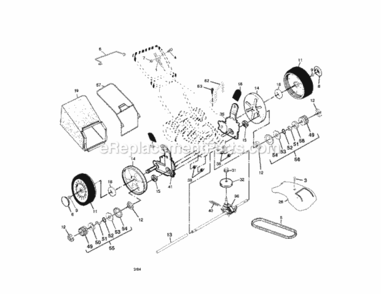 Page B Diagram and Parts List for 917378640  Craftsman Lawn Mower