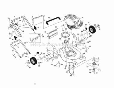 Page A Diagram and Parts List for 917378641  Craftsman Lawn Mower