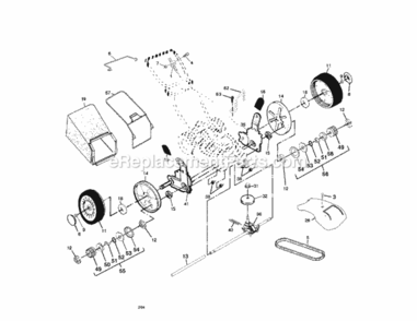 Page B Diagram and Parts List for 917378641  Craftsman Lawn Mower