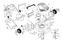 EngineHousingHandle Diagram and Parts List for 917378644  Craftsman Lawn Mower