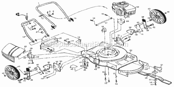 Part Location Diagram of 701029 Craftsman Manual