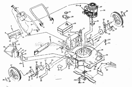 Page B Diagram and Parts List for 917378670  Craftsman Lawn Mower