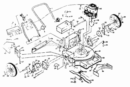 Page A Diagram and Parts List for 917378680  Craftsman Lawn Mower