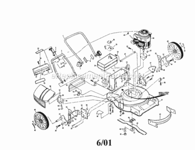 Page A Diagram and Parts List for 917378690  Craftsman Lawn Mower