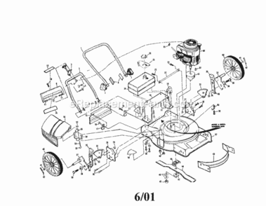 Page A Diagram and Parts List for 917378691  Craftsman Lawn Mower