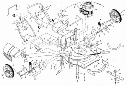 Page A Diagram and Parts List for 917378700  Craftsman Lawn Mower
