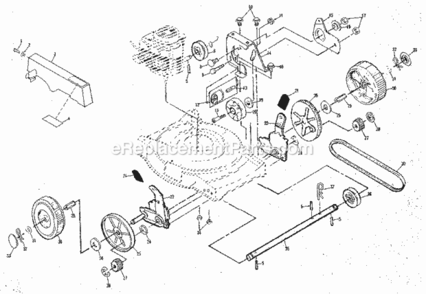 Page B Diagram and Parts List for 917378700  Craftsman Lawn Mower