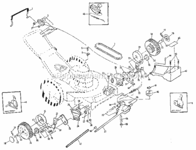 Page B Diagram and Parts List for 917378720  Craftsman Lawn Mower