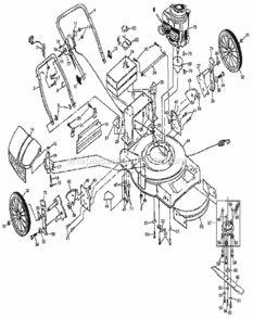 Page A Diagram and Parts List for 917378723  Craftsman Lawn Mower