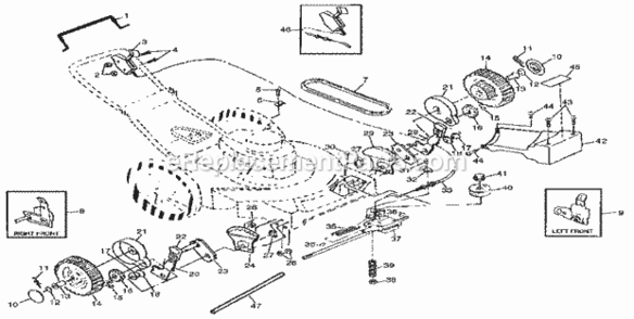 Page B Diagram and Parts List for 917378723  Craftsman Lawn Mower