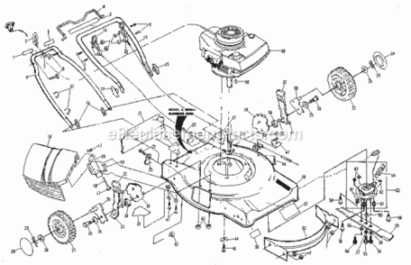 Page A Diagram and Parts List for 917378730  Craftsman Lawn Mower