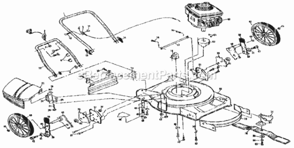 Page B Diagram and Parts List for 917378750  Craftsman Lawn Mower
