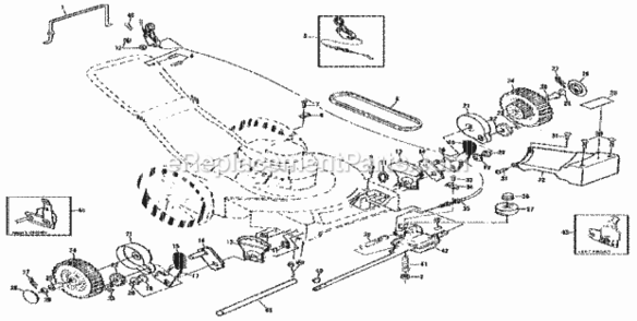 Page C Diagram and Parts List for 917378750  Craftsman Lawn Mower