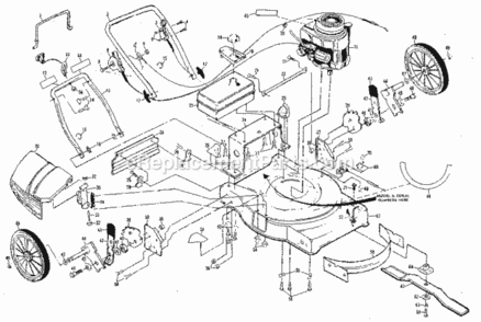 Page A Diagram and Parts List for 917378790  Craftsman Lawn Mower