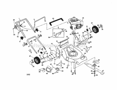 Part Location Diagram of 181676 Craftsman Up Adjustment Handle