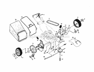 Page B Diagram and Parts List for 917378800  Craftsman Lawn Mower