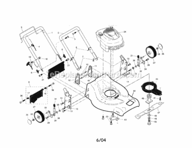 Page A Diagram and Parts List for 917378860  Craftsman Lawn Mower