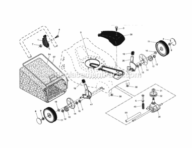 Page B Diagram and Parts List for 917378861  Craftsman Lawn Mower